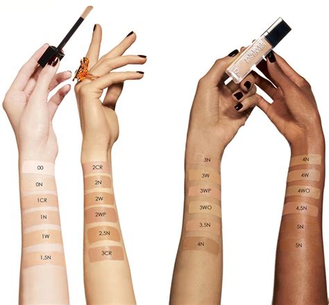 dior concealer swatch|Dior concealer shades.